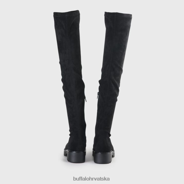 crno Buffalo myrna boot flat vegan |čizme TDD6T502